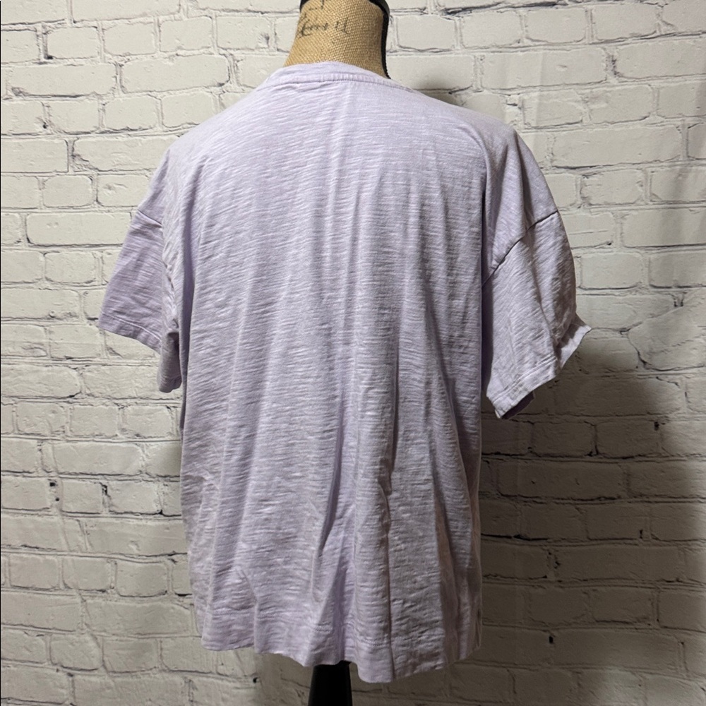 Old navy Lavender Slightly Cropped Short Sleeve T-Shirt - Picture 5 of 8